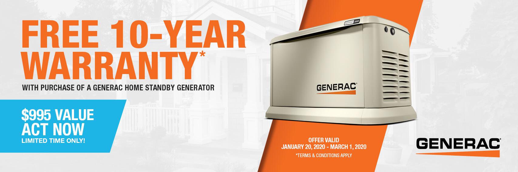 Homestandby Generator Deal | Warranty Offer | Generac Dealer | Williston, ND